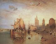 Joseph Mallord William Turner Cologne,the arrival lf a pachet boat;evening (mk31) USA oil painting reproduction